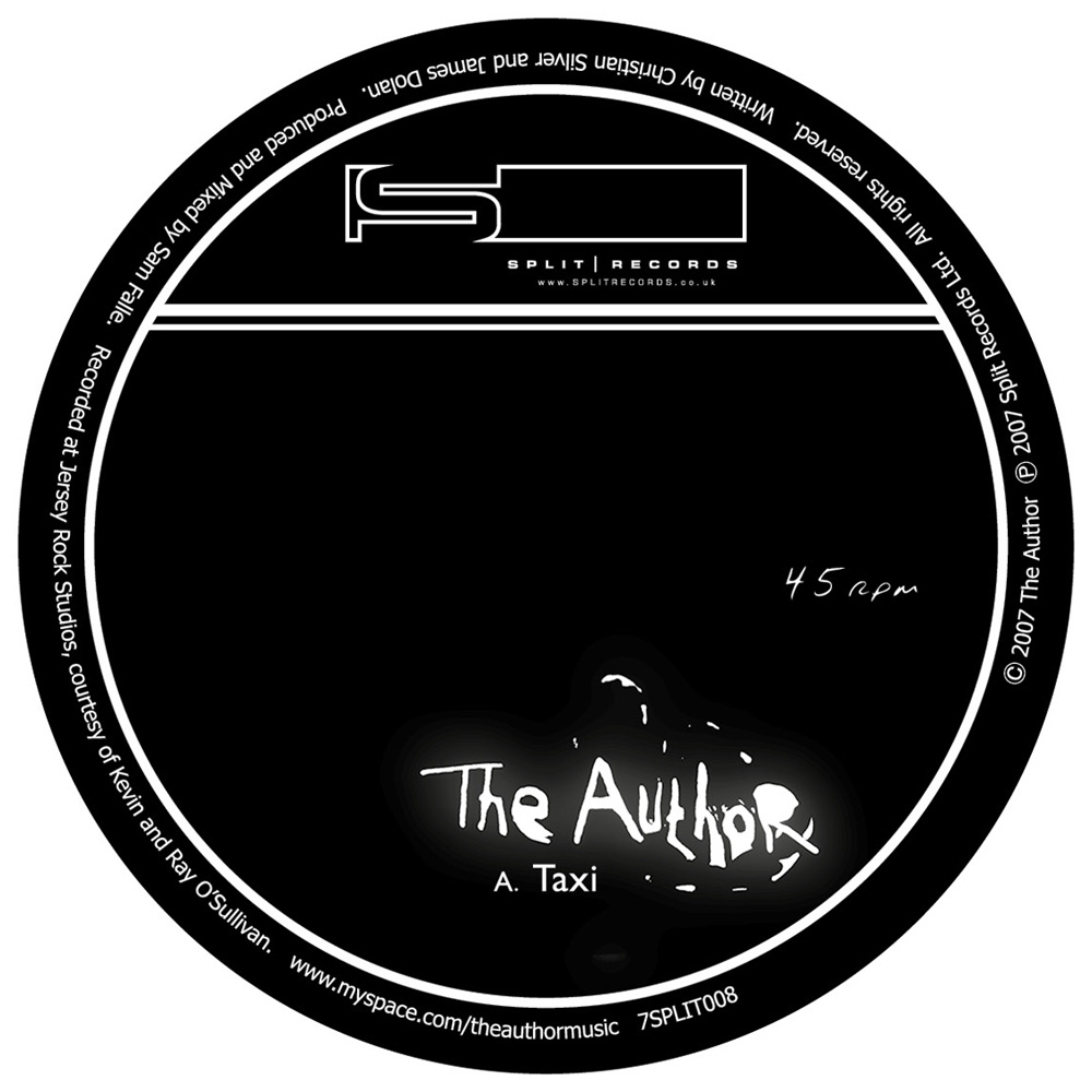 The Author, release artwork, for Split Records