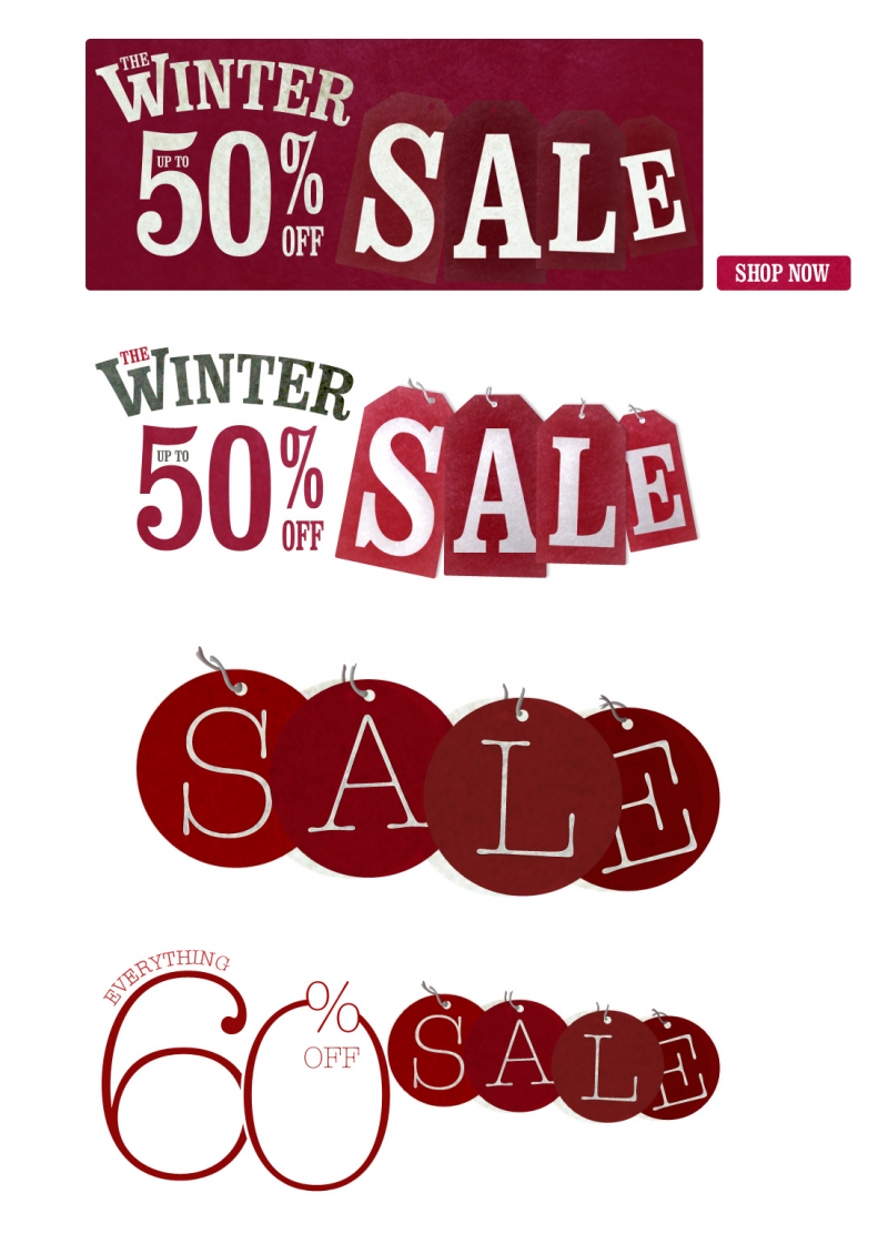 Sale banner artwork