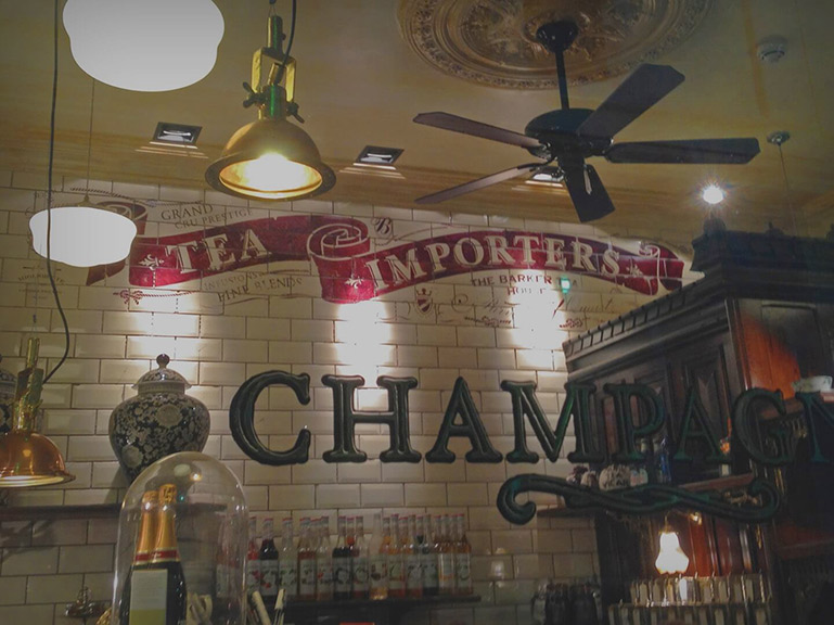 Barker Tea House mural