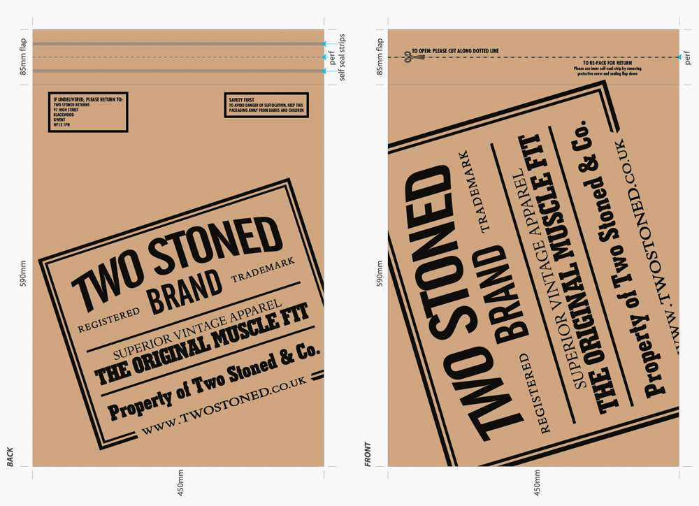 Distribution packaging, for Two Stoned