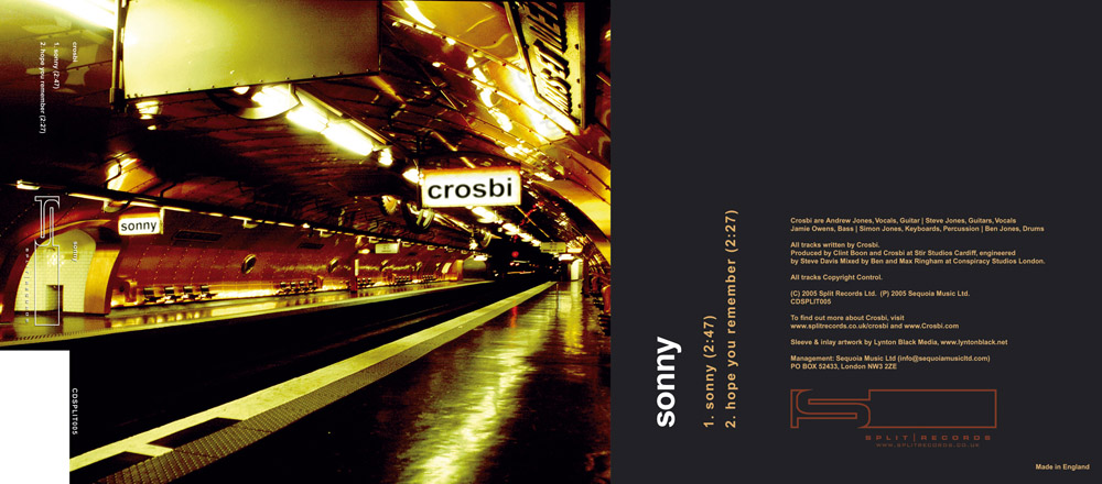 Crosbi, release artwork, for Split Records