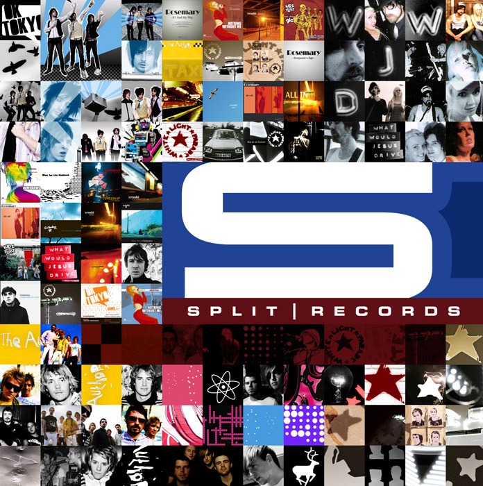 Split Records, sampler release artwork, for Split Records