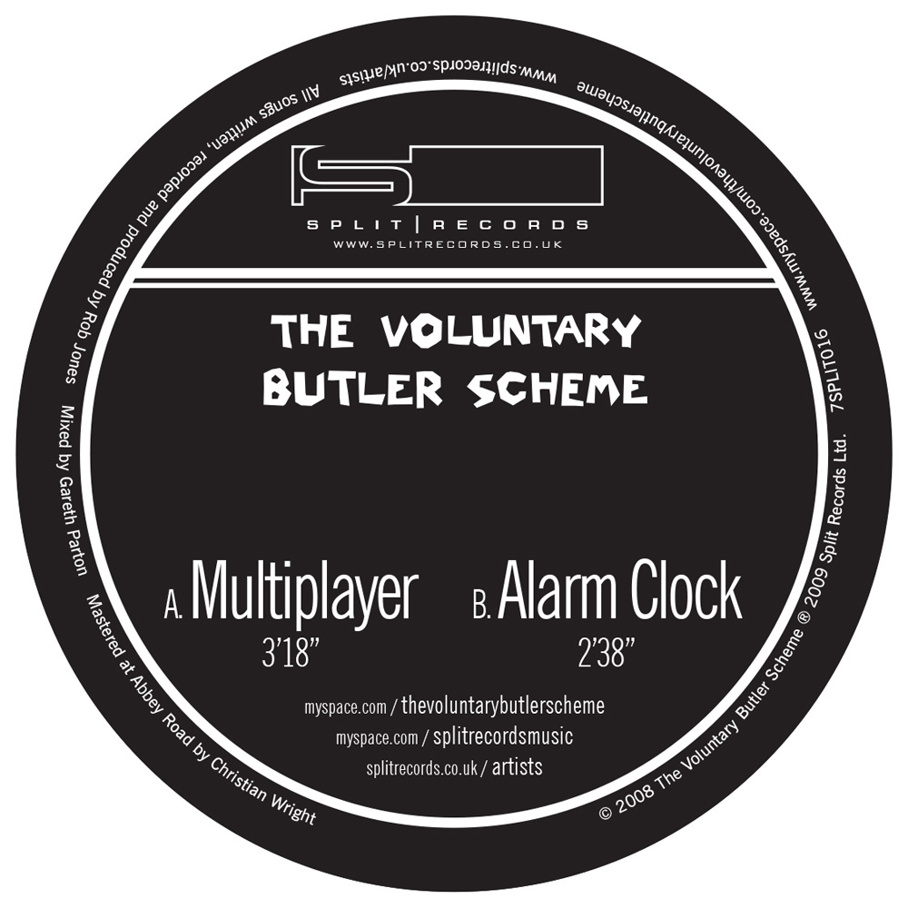 Voluntary Butler Scheme, release artwork, for Split Records