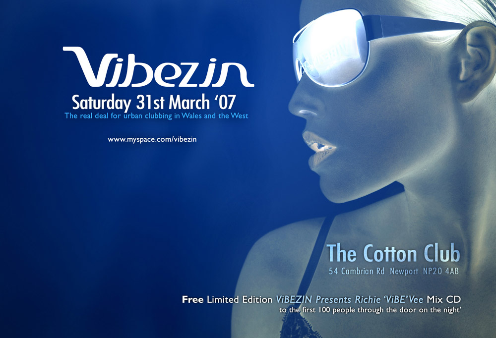 Promotional nightclub flyer design, for Lynton Black Media