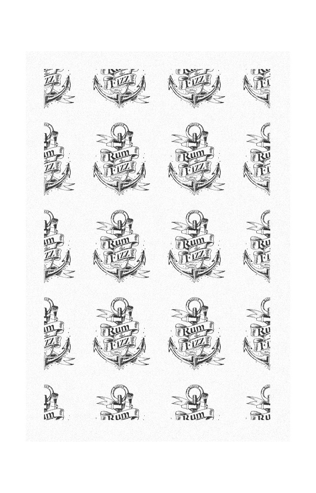 Classic tattoo artwork for promotion, for Vintage Tea & Coffee Co.