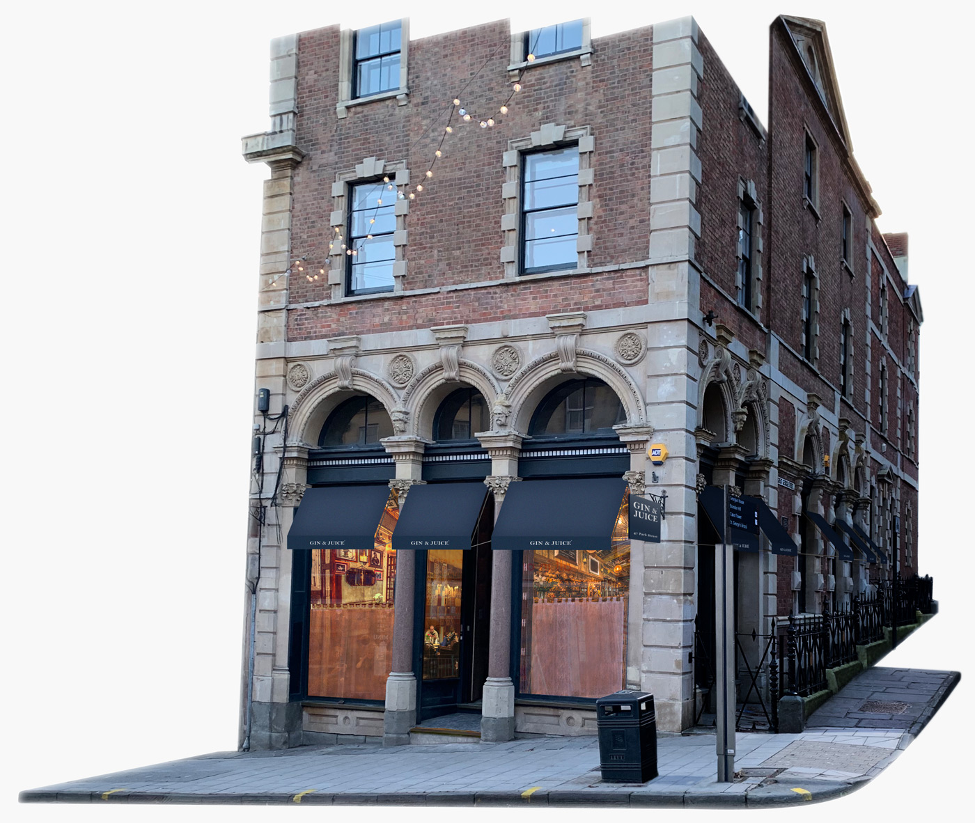 Visualisation for planning application Gin and Juice, 47 Park Street, Bristol, for Vintage Tea & Coffee Co.