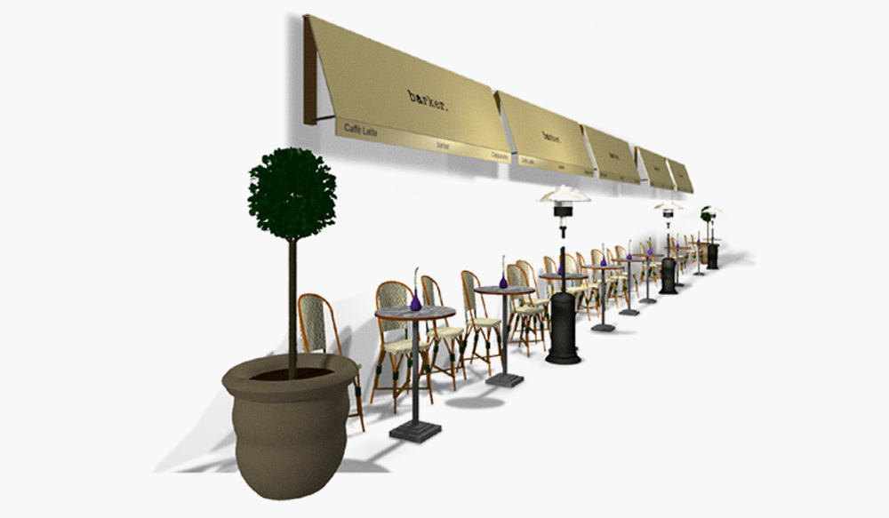 High Street Arcade Visualisation of Coffee Barker Cardiff, for Vintage Tea & Coffee Co.