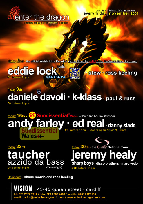 Enter The Dragon Promotional flyer design for Enter The Dragon, for Enter The Dragon