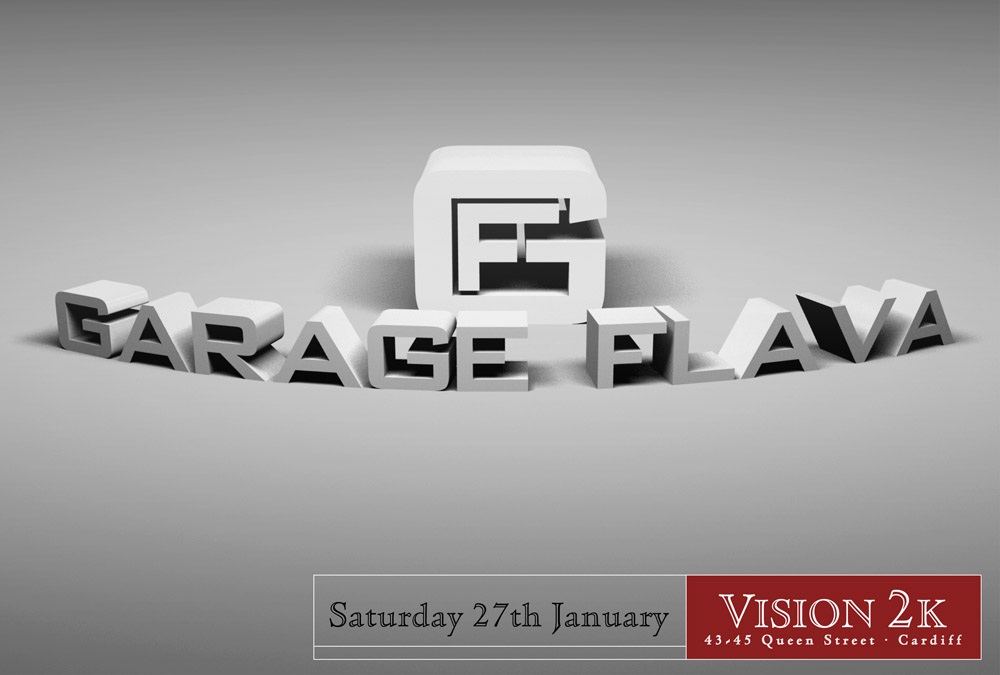 Promotional flyer design for Garage Flava, for Garage Flava
