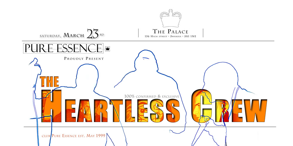 Club event, Heartless Crew and DJ EZ, for Pure Essence