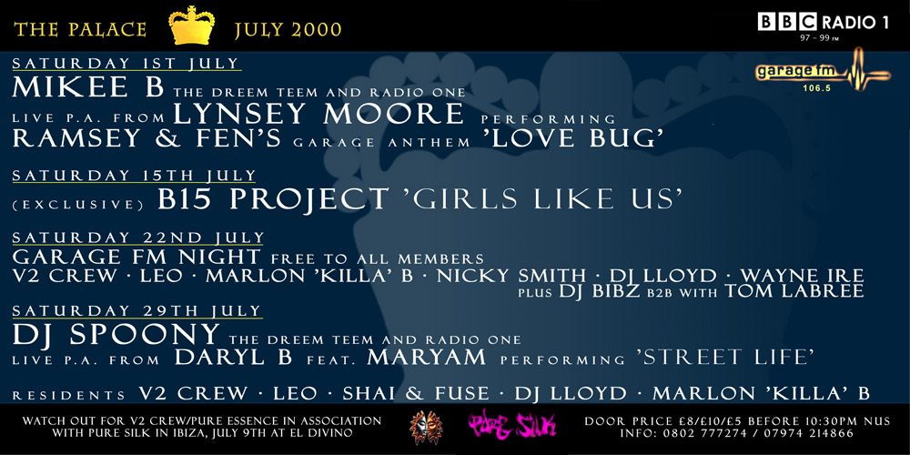 Pure Essence at The Palace Promotional flyer design for monthly club nights, for Pure Essence