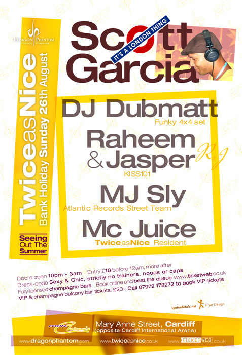 Promotional flyer design, for Twice As Nice