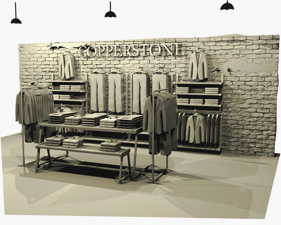 Shop fit visualisation, for Copperstone