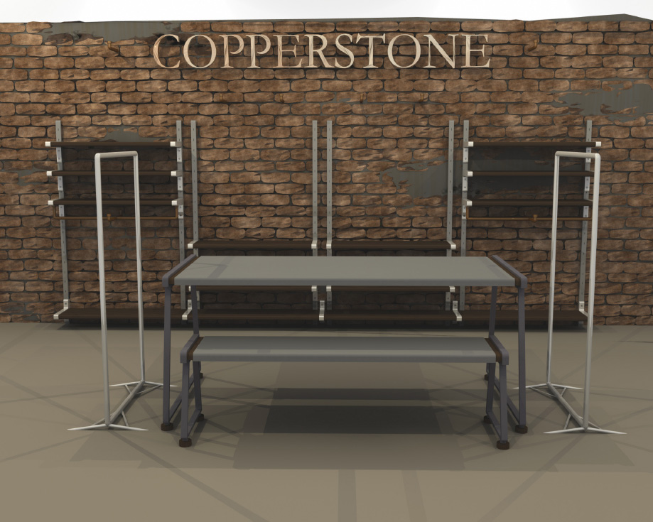 Shop fit visualisation, for Copperstone