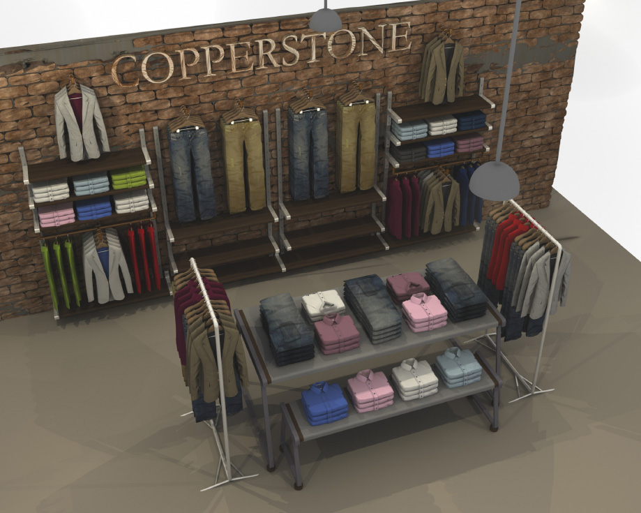 Shop fit visualisation, for Copperstone