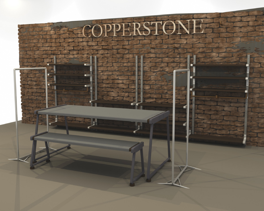 Shop fit visualisation, for Copperstone