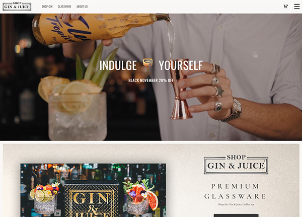 Shop Gin & Juice Website